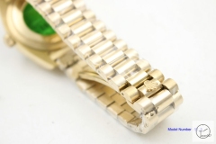 ROLEX Day Date 36mm 18K Gold Case Black Dial Automatic Limited Stainless Steel AYZ243602036820