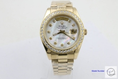 ROLEX Day Date 40mm 18K Gold Case Shell Diamond Dial Diamond Bezel Automatic Limited Stainless Steel AYZ2451902036880