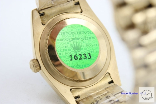 ROLEX Day Date 36mm 18K Gold Case Black Roman Dial Automatic Limited Stainless Steel AYZ2442902036840