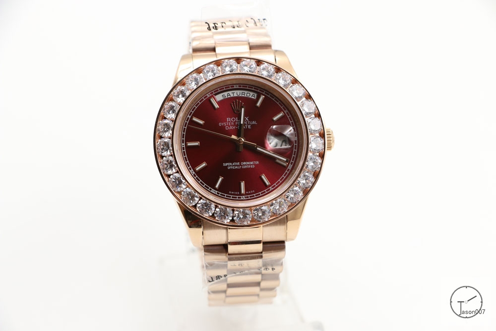 ROLEX Day-Date White Dial 18K Everose Gold President Red Dial Automatic Men's Watch AYZ35029902036840
