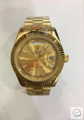 ROLEX Day Date 40mm 18K Gold Case Yellow Gold Dial Big Diamond Bezel Automatic Limited Stainless Steel AYZ2480902036860