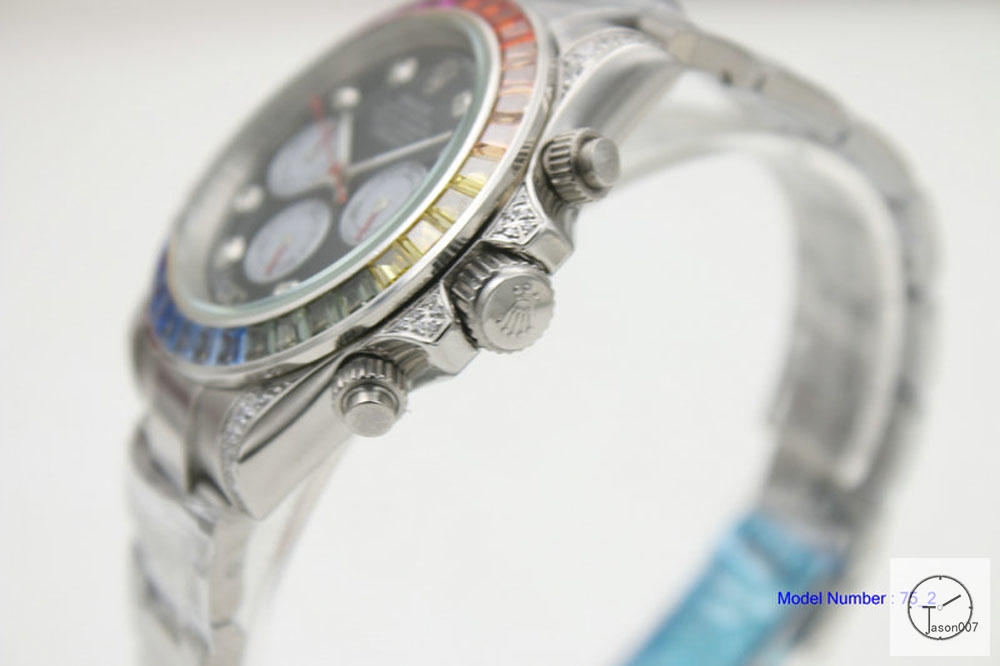 ROLEX Cosmograph Daytona Rainbow Dial Automatic Movement Brown Leather Strap Oyster Bracelet Automatic Men's Watch 116599 AAYZ35218579440