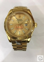 ROLEX Day Date 40mm 18K Gold Case Yellow Gold Dial Big Diamond Bezel Automatic Limited Stainless Steel AYZ2481902036860
