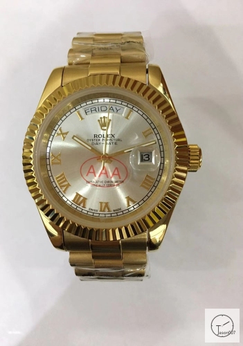ROLEX Day Date 40mm 18K Gold Case Silver Gold Dial Big Diamond Bezel Automatic Limited Stainless Steel AYZ2483902036860