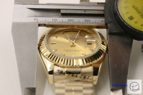 ROLEX Day Date 40mm 18K Gold Case Gold Dial Diamond Bezel Automatic Limited Stainless Steel AYZ2448902036860