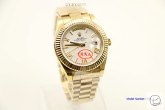 ROLEX Day Date 40mm 18K Gold Case SilVer New Roman Dial Automatic Limited Stainless Steel AYZ2454902036860