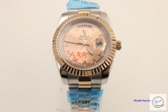 ROLEX Day Date 40mm Tow Tone Everose Gold Dial Automatic Limited Stainless Steel AYZ142402031840