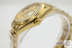 ROLEX Day Date 36mm 18K Gold Case Gold Dial Automatic Limited Stainless Steel AYZ243102036820