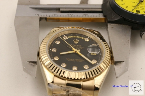 ROLEX Day Date 40mm 18K Gold Case Black Diamond Bezel Automatic Limited Stainless Steel AYZ2452902036860