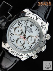 ROLEX Cosmograph Daytona Silver Dial Automatic Movement Brown Leather Strap Oyster Bracelet Automatic Men's Watch 116519 AAYZ25328579420