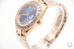 ROLEX Day-Date White Dial 18K Everose Gold President Blue Roman Dial Automatic Men's Watch AYZ349902036840