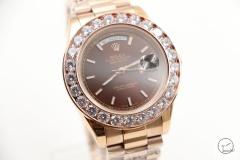 ROLEX Day-Date White Dial 18K Everose Gold President Everose Dial Automatic Men's Watch AYZ35009902036840