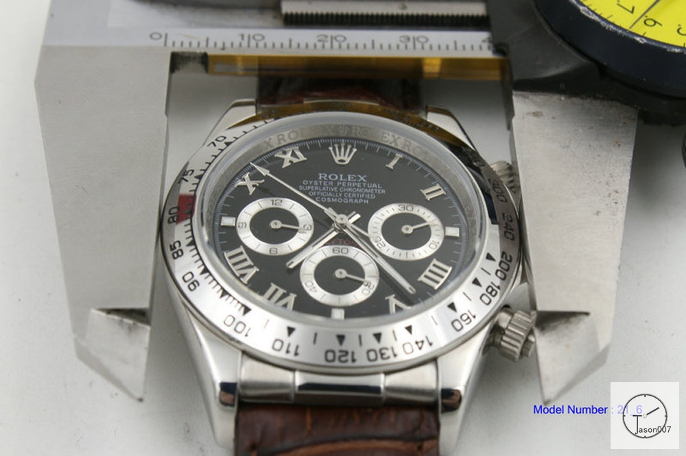 ROLEX Cosmograph Daytona Black Roman Number Dial Stainless Steel Oyster Bracelet Automatic Men's Watch 116519 AAYZ28569420