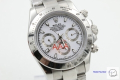 ROLEX Cosmograph Daytona White Dial Stainless Steel Oyster Bracelet Automatic Men's Watch 116520WSO AAYZ25088569420