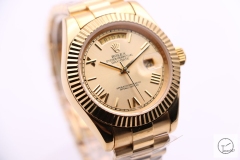 ROLEX Day Date 40mm 18K Gold Case Gold Dial Automatic Limited Stainless Steel AYZ2461902036860