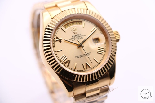 ROLEX Day Date 40mm 18K Gold Case Gold Dial Automatic Limited Stainless Steel AYZ2461902036860