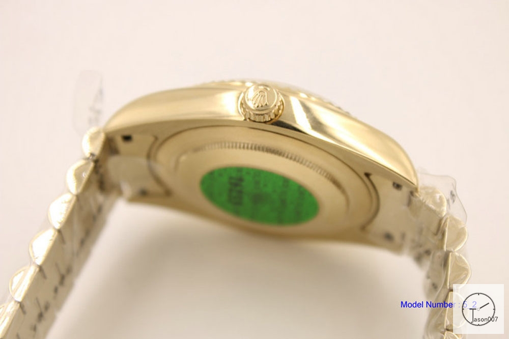 ROLEX Day Date 40mm 18K Gold Case Silver Roman Dial Diamond Bezel Automatic Limited Stainless Steel AYZ244902036860