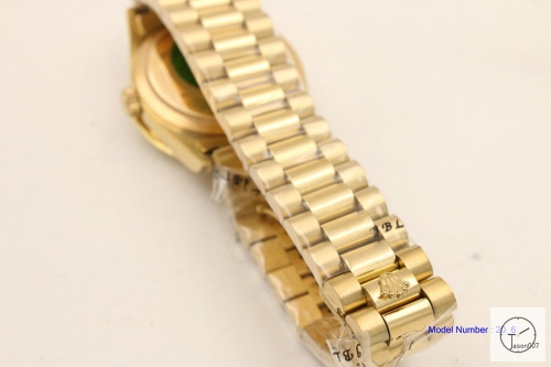 ROLEX Day Date 36mm 18K Gold Case Diamond Bezel Yellow Gold Dial Automatic Limited Stainless Steel AYZ2426302036820