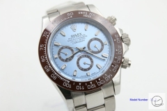 ROLEX Cosmograph Daytona Ice Blue Face Chestnut Ring Stainless Steel Oyster Bracelet Automatic Men's Watch 116506 AAYZ25168569440