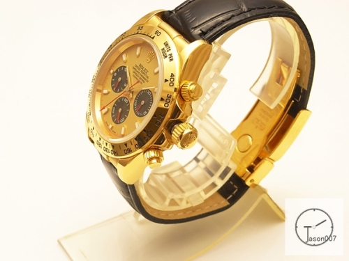 Rolex Cosmograph Daytona 18k Gold Black Dial Stainless steel and 18K Yellow Gold Oyster Bracelet Automatic Brown Leather Strap Men's Watch 116508 AAYZ2571814579440