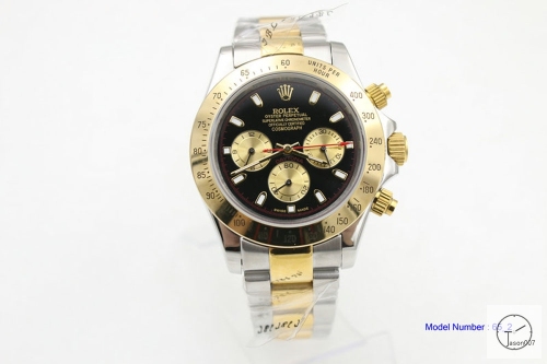 Rolex Cosmograph Daytona Two Tone Black Diamond Dial Stainless steel and 18K Yellow Gold Oyster Bracelet Automatic Men's Watch 116523 AAYZ25468579440