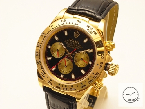 Rolex Cosmograph Daytona 18k Gold Black Dial Stainless steel and 18K Yellow Gold Oyster Bracelet Automatic Brown Leather Strap Men's Watch 116508 AAYZ2570805579440