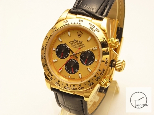 Rolex Cosmograph Daytona 18k Gold Black Dial Stainless steel and 18K Yellow Gold Oyster Bracelet Automatic Brown Leather Strap Men's Watch 116508 AAYZ2571814579440