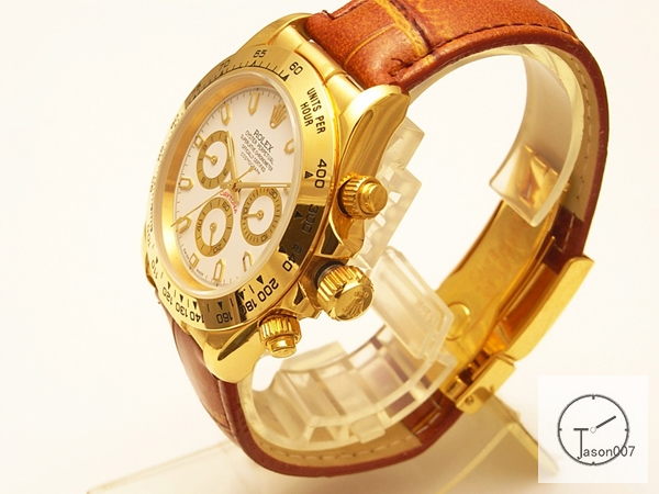 Rolex Cosmograph Daytona 18k Gold Silver Dial Stainless steel and 18K Yellow Gold Oyster Bracelet Automatic Brown Leather Strap Men's Watch 116508 AAYZ2572814579440