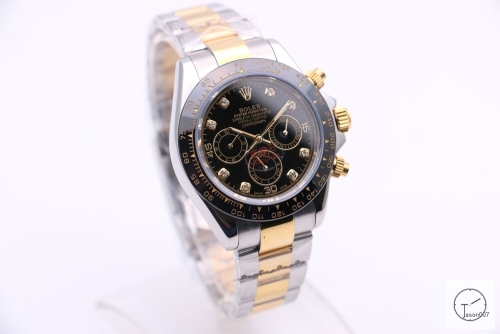 Rolex Cosmograph Daytona Two Tone Black Diamond Dial Stainless steel and 18K Yellow Gold Oyster Bracelet Automatic Men's Watch 116523 AAYZ2551811579440