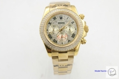 Rolex Cosmograph Daytona 18k Gold Silver Diamond Dial Stainless steel and 18K Yellow Gold Oyster Bracelet Automatic Men's Watch 116508 AAYZ25781679480