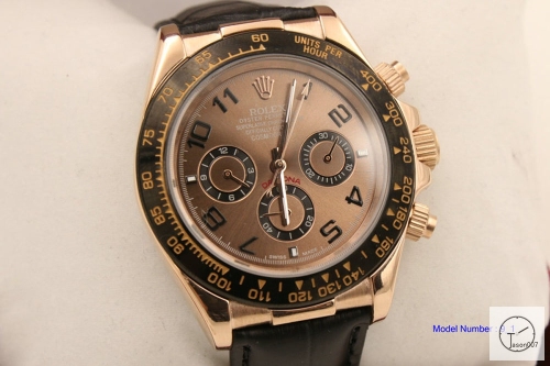 Rolex Cosmograph Daytona Everose Gold on Bracelet Rose Gold Black Dial Leather Strap 116505 AAYZ2581679460