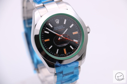 Rolex Milgauss Black Dial 116400GV Watch Automatic Movement Green Crystal Watch MintAAYZ163981679480