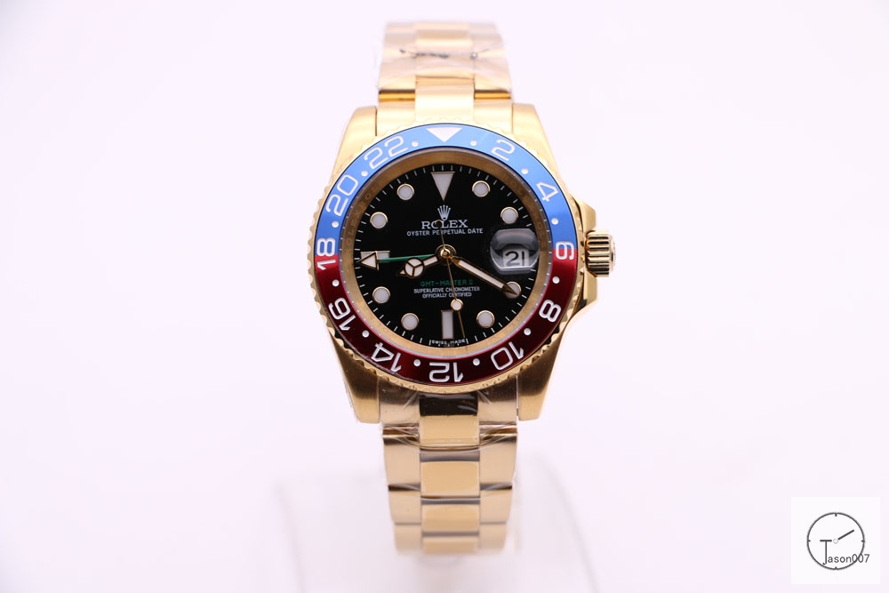 ROLEX GMT MASTER II 18k Gold Blue Red Pipsi Ceramic Bezel Green Dial 116718 Automatic Movement Oyster Band AAYZ261581679470