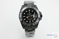Rolex GMT-Master II Pvd Black Ceramic Bezel Luxury Men's Watch Oyster Strap 116760 AAYZ260381679470