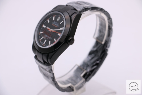 Rolex Milgauss Black Dial PVD 116400GV Watch Automatic Movement Green Crystal Watch MintAAYZ163781679480
