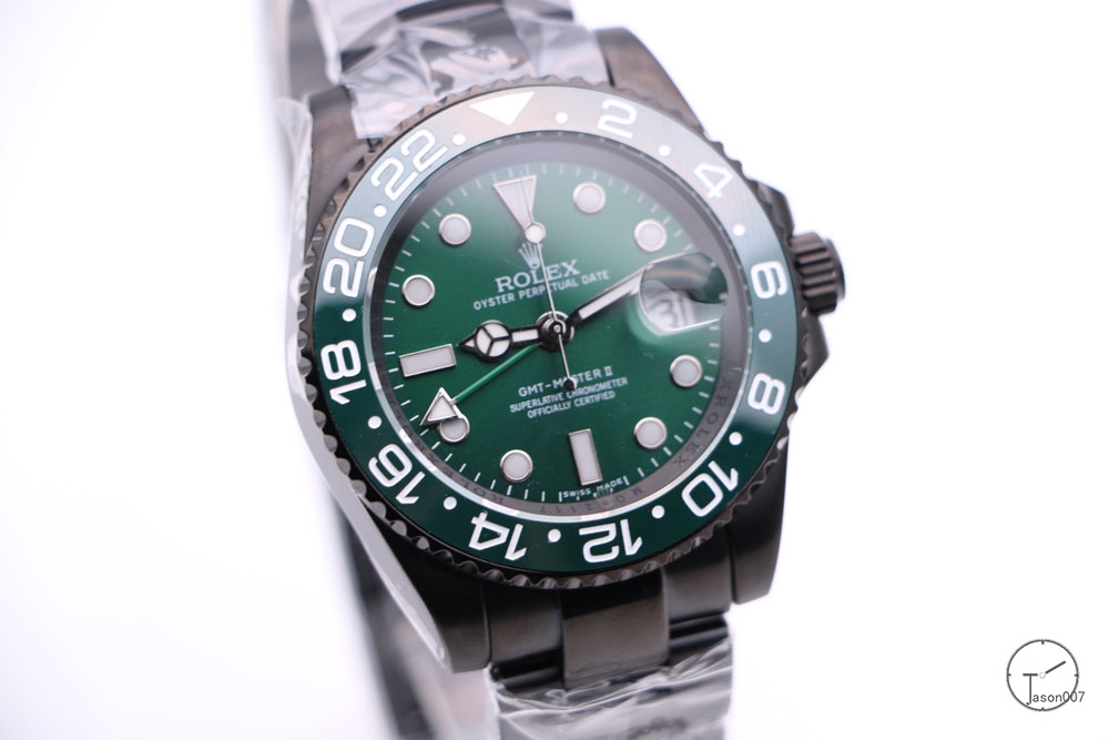 Rolex GMT-Master II Pvd Green Ceramic Bezel Dial Luxury Men's Watch Oyster Strap 116710 AAYZ260581679470