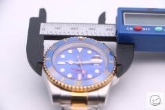 Rolex Submariner Two Tone Blue Ceramic Bezel Blue Dial Men's Watch 116613 Stainless Rubber Strap SAAYZ269481679450