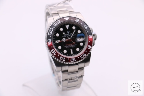 Rolex GMT-Master II Black Red Bezel Luxury Men's Watch Jubilee Strap 116760 AAYZ259981679470