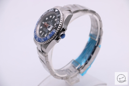 Rolex GMT-Master II Black Blue Ceramic Bezel Luxury Men's Watch Jubilee Strap 116760 AAYZ259881679470
