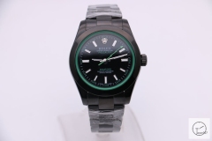 Rolex Milgauss Black Dial PVD 116400GV Watch Automatic Movement Green Crystal Watch MintAAYZ163681679480