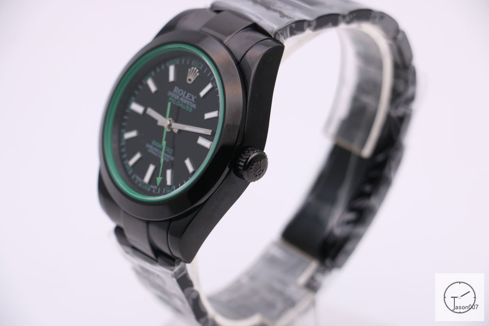 Rolex Milgauss Black Dial PVD 116400GV Watch Automatic Movement Green Crystal Watch MintAAYZ163681679480