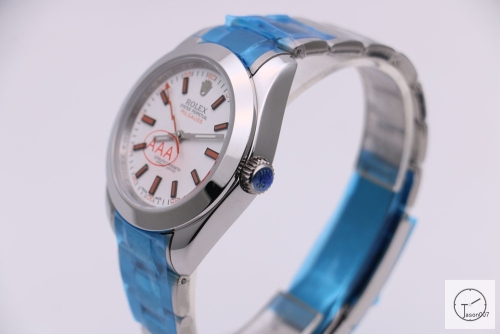 Rolex Milgauss Silver Dial 116400GV Watch Automatic Movement Green Crystal Watch MintAAYZ163181679480