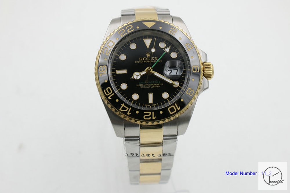 ROLEX GMT MASTER II TWO-TONE Gold Ceramic Bezel 116713 Automatic Movement Oyster Band AAYZ261081679470