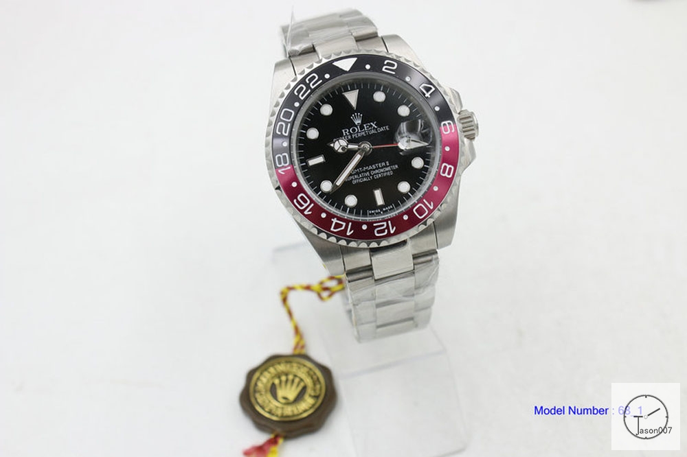 Rolex GMT-Master II Black Red Coca Cola Bezel Black Dial Oyster steel Men's Watch 116710LN AAYZ25891679450