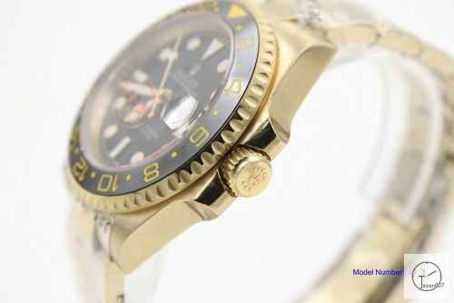 ROLEX GMT MASTER II 18k Gold Ceramic Bezel Green Dial 116718 Automatic Movement Oyster Band AAYZ261281679470