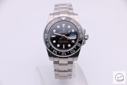 Rolex GMT-Master II Black Ceramic Bezel Luxury Men's Watch Jubilee Strap 116760 AAYZ259781679470