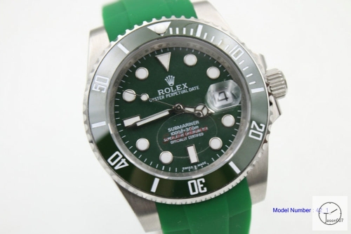 Rolex Submariner Date Ceramic Bezel Green Hulk Dial Men's Watch 116610 Stainless Rubber Strap SAAYZ269081679420