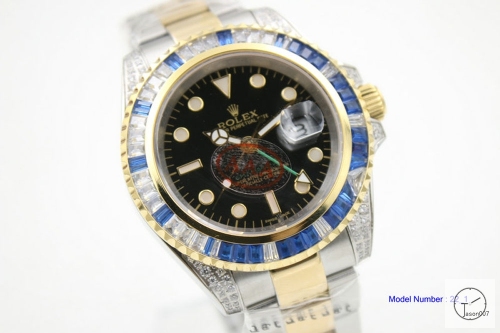 Rolex GMT Master II 116759 Rainbow Diamond Ruby Sapphire Diamond 18k White Gold Automatic Movement Oyster Band AAYZ46181679490