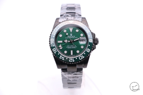 Rolex GMT-Master II Pvd Green Ceramic Bezel Dial Luxury Men's Watch Oyster Strap 116710 AAYZ260581679470