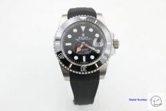 Rolex Submariner Date Ceramic Bezel Black Dial Men's Watch 116610 Stainless Rubber Strap SAAYZ26881679420